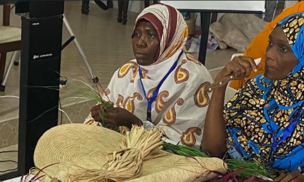 Zuwena Msellem reciting the mikeka poem, Faza Island